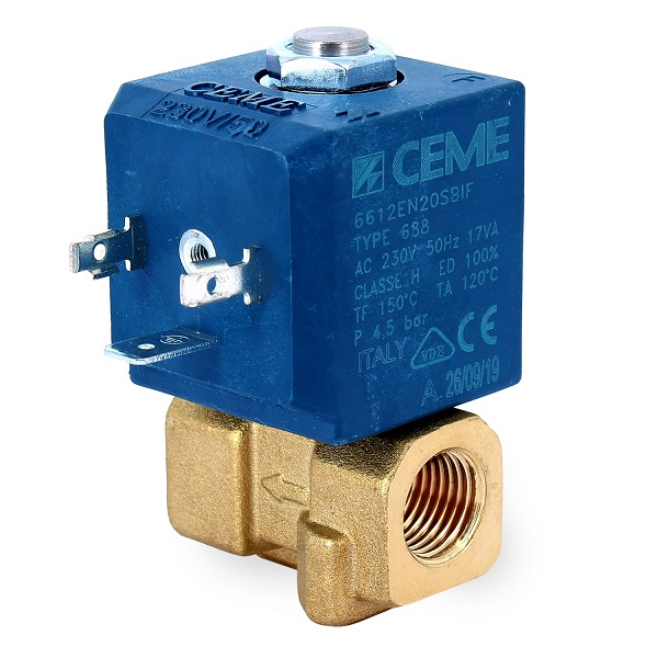 Magnetventil CEME 6612EN2 CEME 6610EN2 230V 1/4 Zoll Innengewinde  