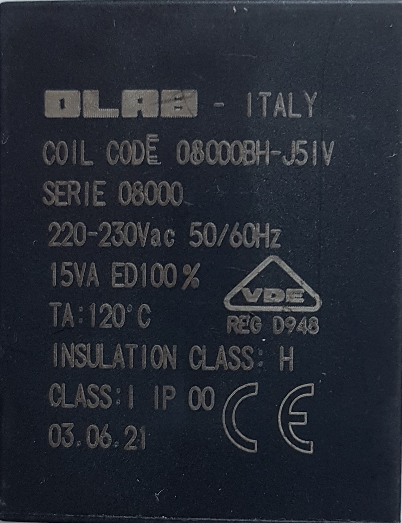 OLAB 8000 Magnetspule  220/230V/50Hz  24V/AC oder 24V/DC