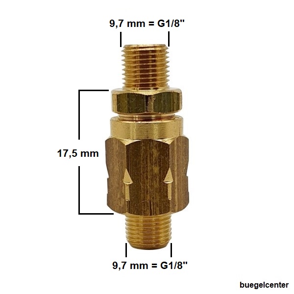 Rückschlagventil G1/8", bis 5,5bar